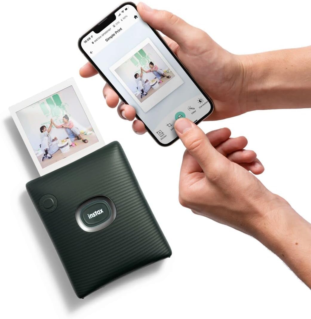 Instax Square Link Instant Photo Printer - Midnight Green