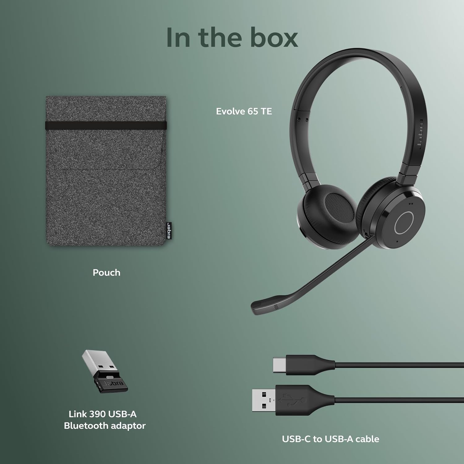 Jabra Evolve 65TE | USB-A MS Stereo Ear,Black