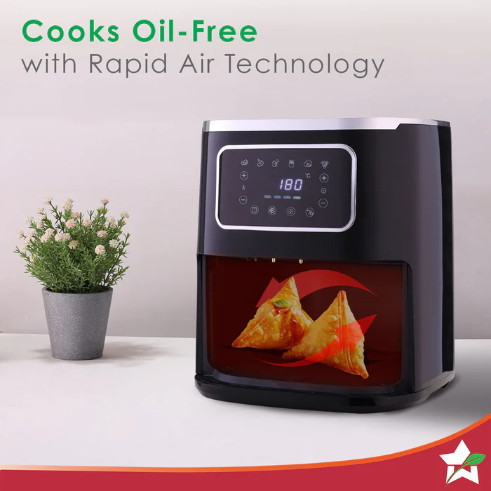 Wonderchef Platinum Plus Digital Air Fryer | 5L With Window & Light