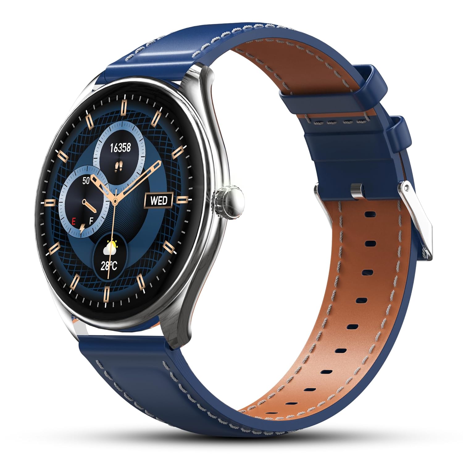 Pebble Royale Legend Ultra-Slim Premium Smart Features (Blue)