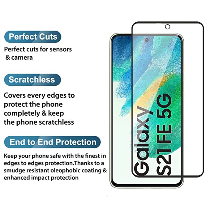 Tempered Glass Screen Protector for Samsung Galaxy S21 FE 5G