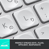 Logitech MX Keys Mini Minimalist Wireless Illuminated Keyboard, Pale Grey