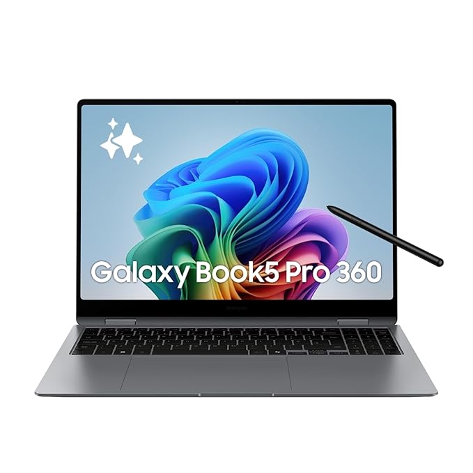Galaxy Book5 Pro 360 | Intel Core Ultra 7 256V | 16GB/512GB | Win 11 Home | Gray 16"