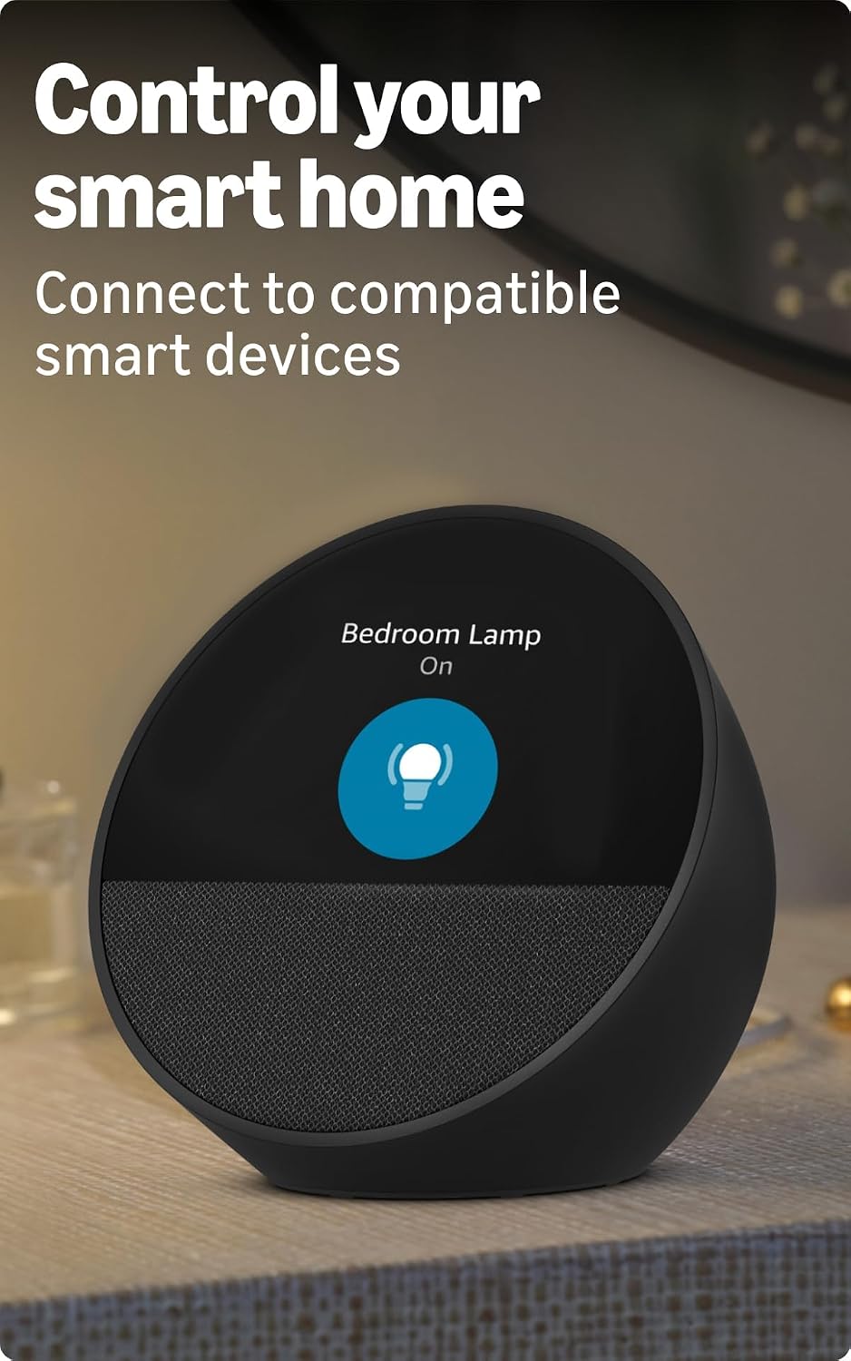 Amazon Echo Spot with Alexa+,vibrant sound, bluetooth, Blue