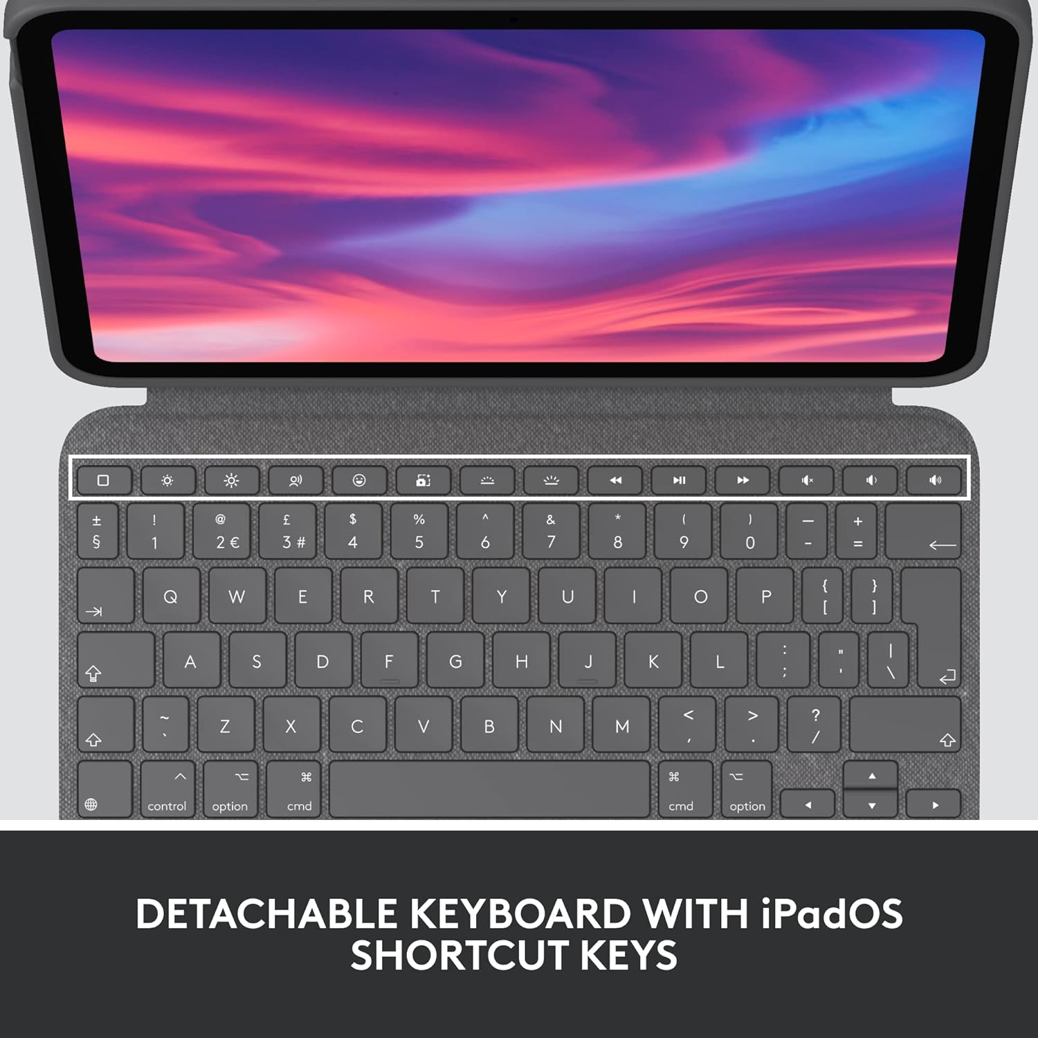 Logitech Combo Touch Detachable 10Th Gen Ipad Keyboard Case, Black