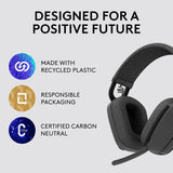 Logitech Zone Vibe 100 Lightweight Wireless Over-Ear Headphones, Graphite