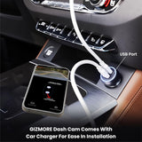 Gizmore Auto Sight Wi-Fi Dash Camera – 1080p Full HD Car Camera with 360° Rotatable Design