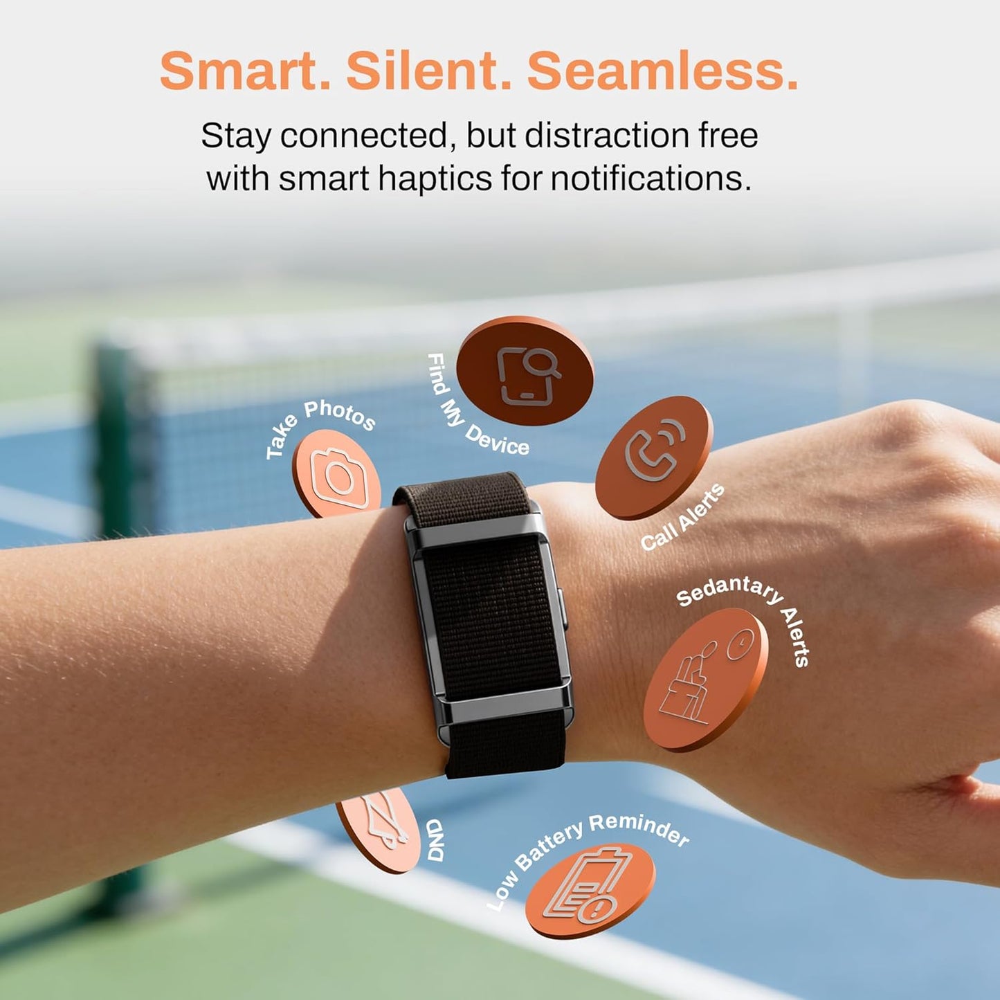 Pebble Qore 2 Premium Metal Fitness Band