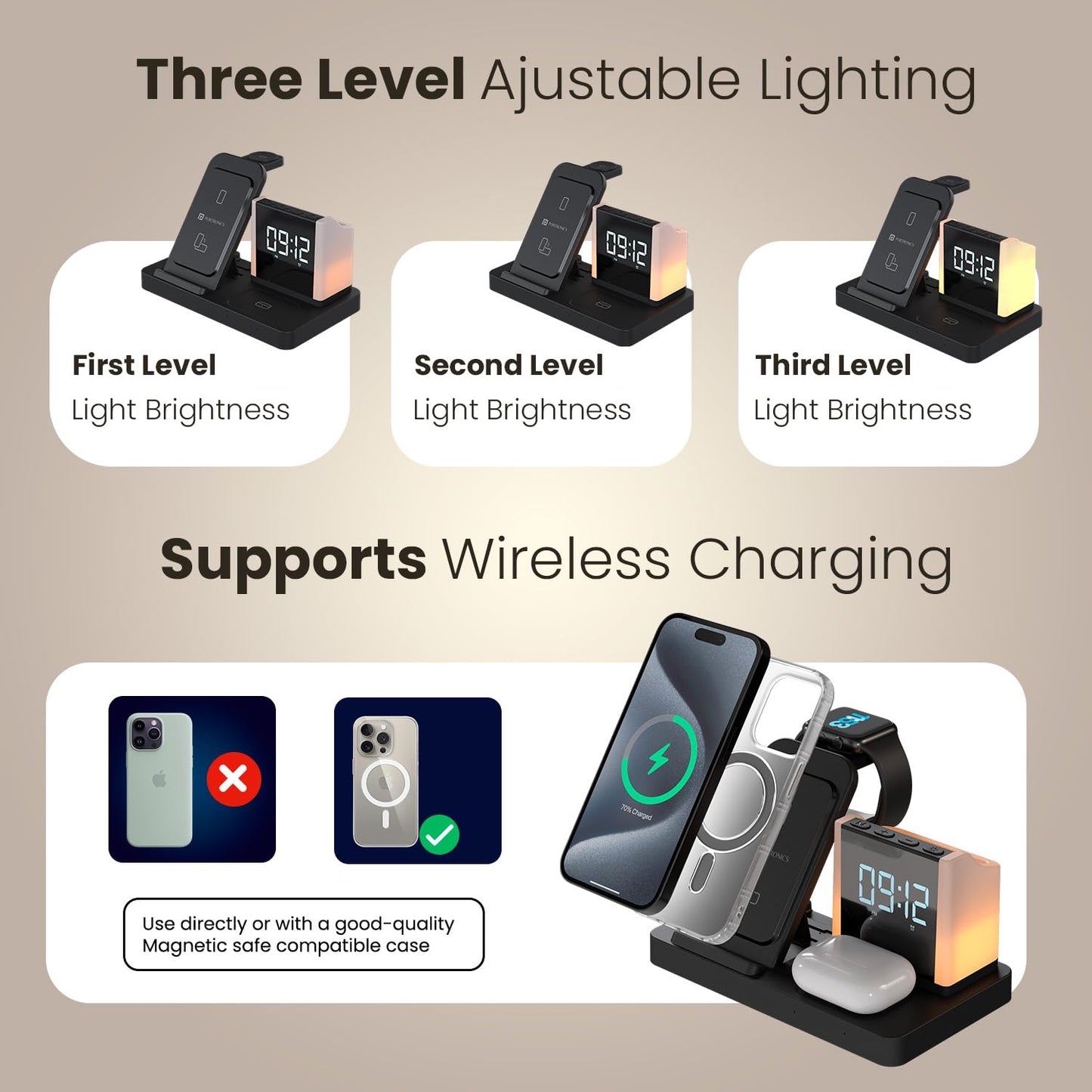 Portronics HexaCharge 6in1 15W Fast Magnetic Wireless Charging for iPhone