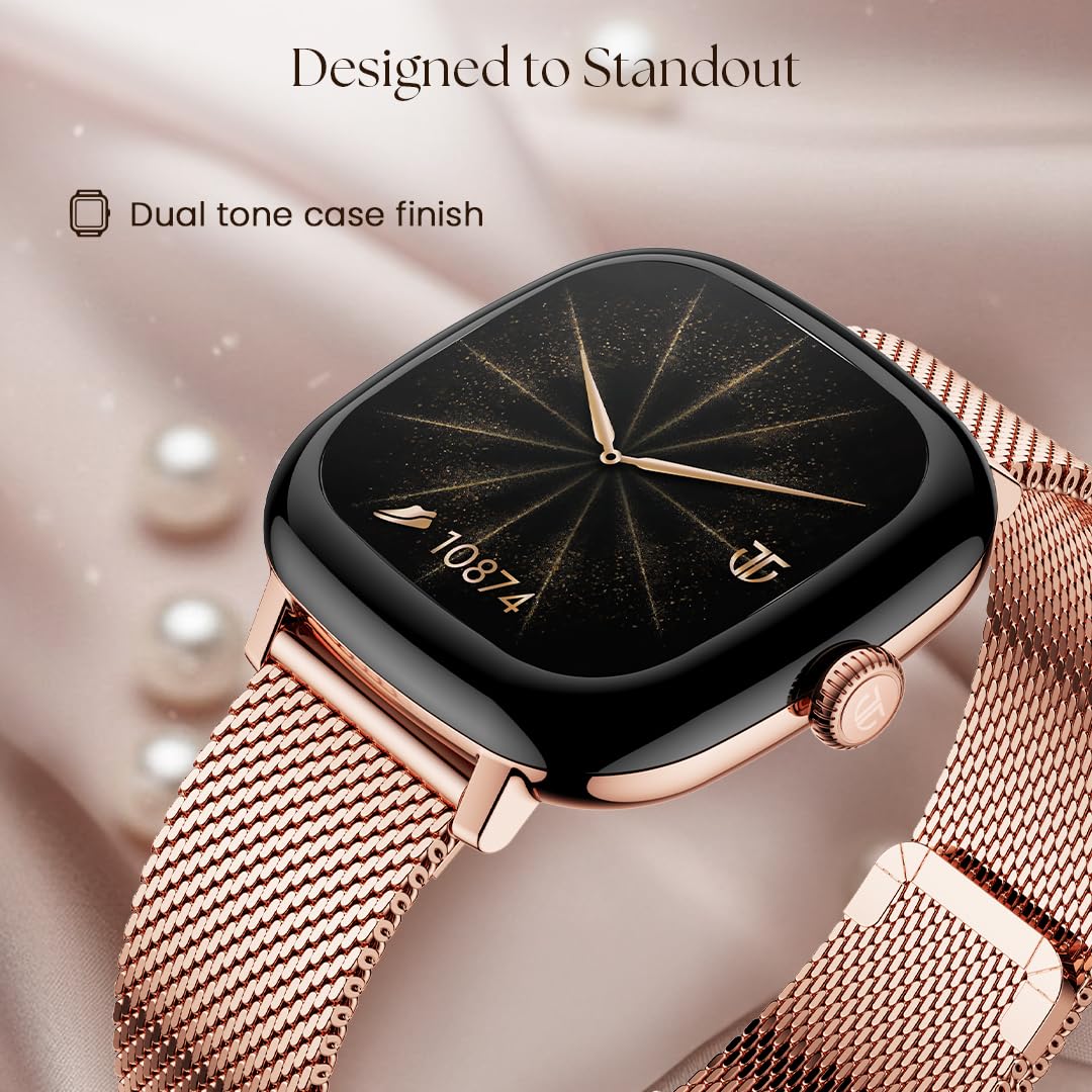 Titan AiRA Metal Case Square Display Smart Watch