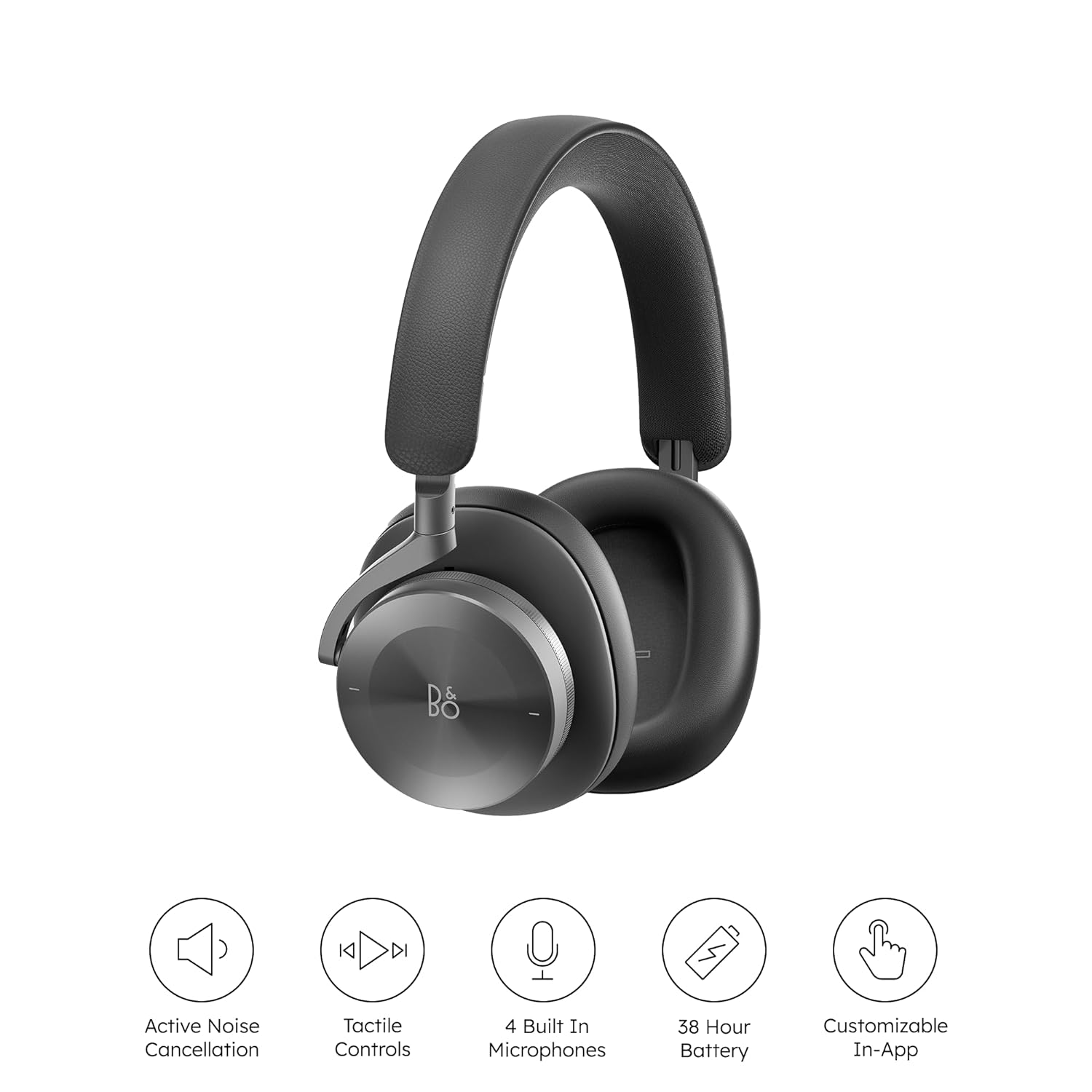 BANG & OLUFSEN H95 Bluetooth Wireless On Ear Headphones with Mic, Gold Tone