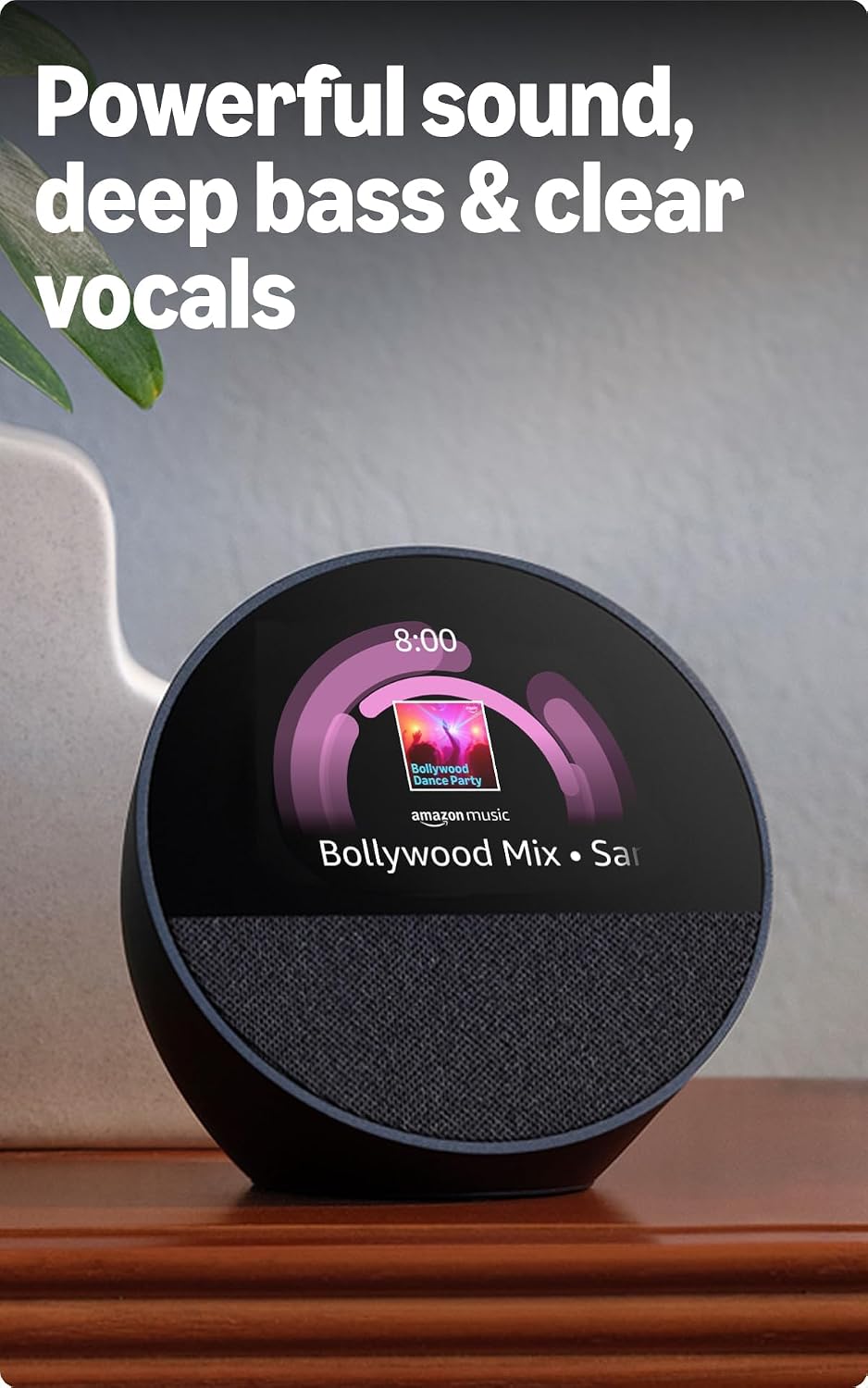 Amazon Echo Spot with Alexa+,vibrant sound, bluetooth, Blue