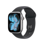 Apple Watch Series 11 GPS 42mm Space Grey Aluminium Case with Black Sport Band