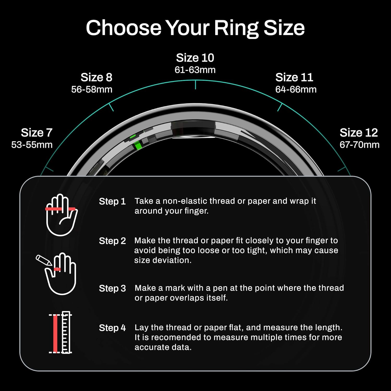 Pebble Halo 2 Smart Ring with Digital Display