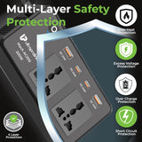 ULTRAPROLINK 6 in 1 200W Car Laptop Charger