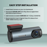 Gizmore Auto Sight Wi-Fi Dash Camera – 1080p Full HD Car Camera with 360° Rotatable Design