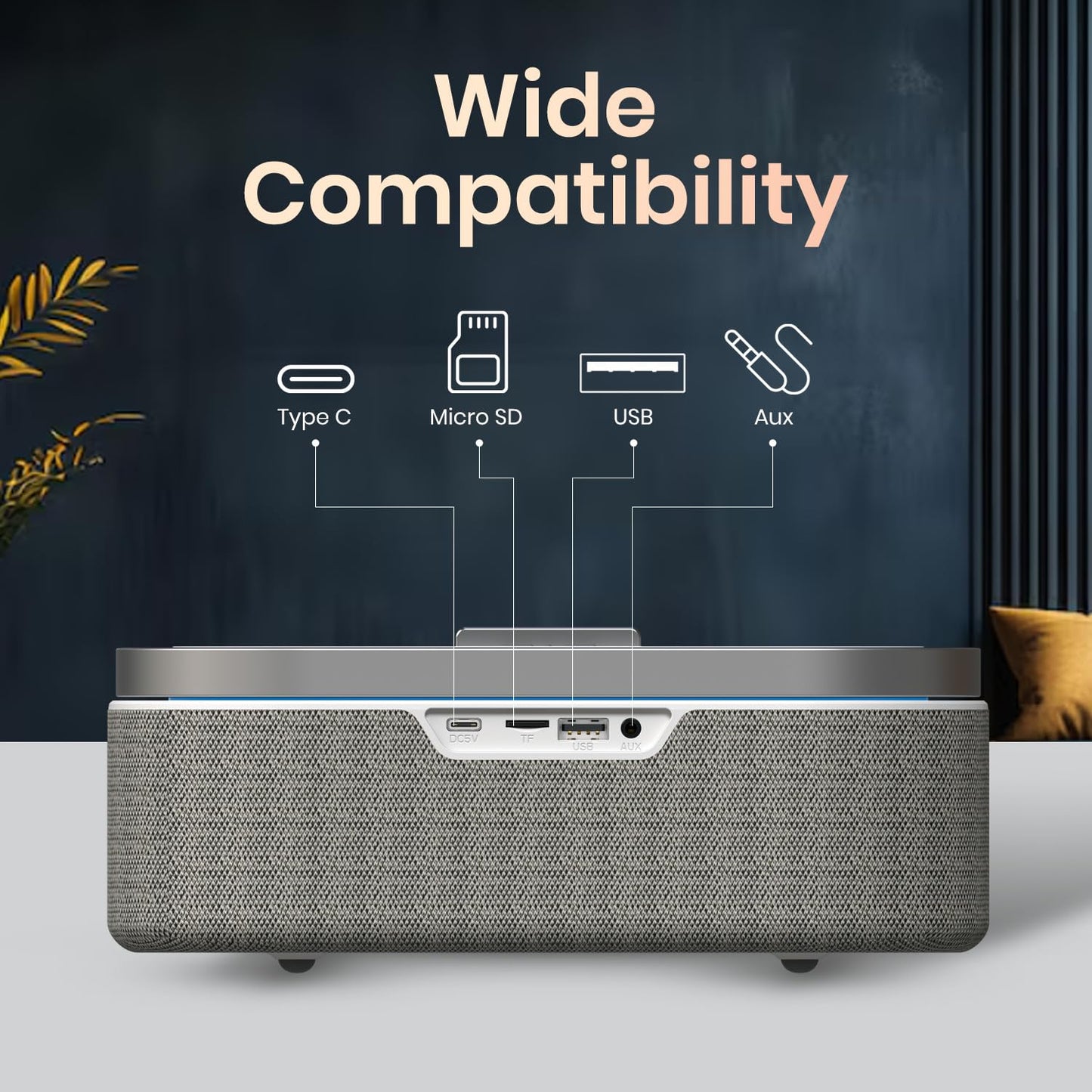 Portronics String 16W HD Sound Bluetooth Speaker with 15W Wireless Charging