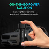 Portronics 80W Dual Output Fast Car Charger with Type-C PD & USB, LED Indicator -black
