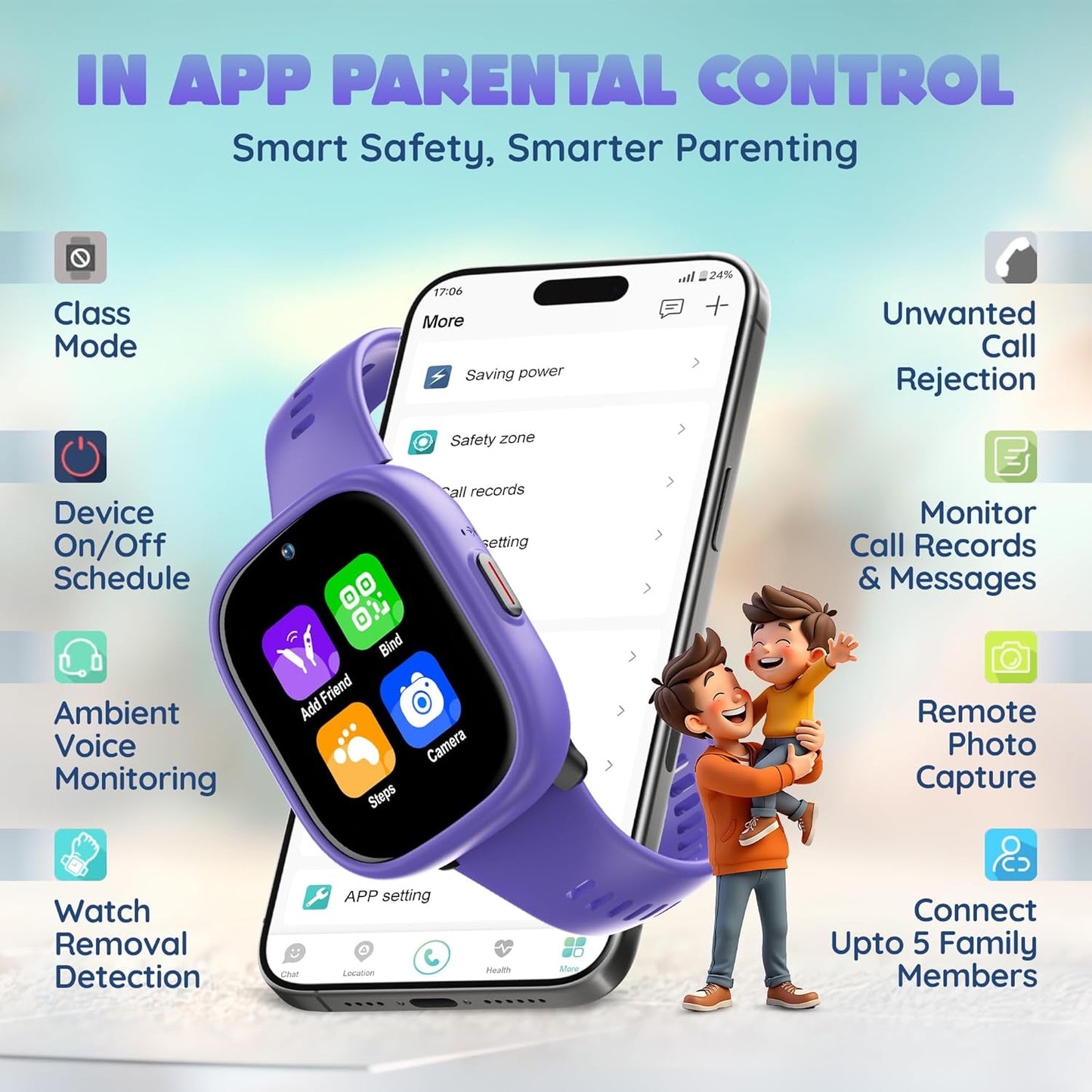 Pebble Junior 4G Kids Smartwatch