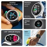 Pebble Revolve Pro Rotating Bezel with Ultra AMOLED Smartwatch
