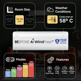 Samsung 1.5Ton 3Star AI WindFree Inverter Smart Split AC (AR60H18D1LW)
