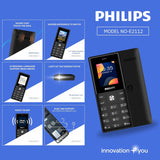 Philips Stylish Keypad Mobile- E2112