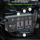 ULTRAPROLINK 6 in 1 200W Car Laptop Charger
