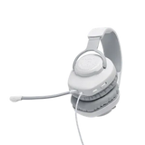 JBL Quantum 100 JBLQUANTUM100WHT Over-Ear Wired Gaming Headphone with Mic, White)