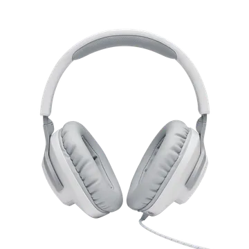JBL Quantum 100 JBLQUANTUM100WHT Over-Ear Wired Gaming Headphone with Mic, White)