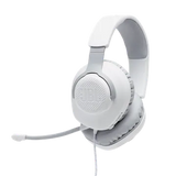 JBL Quantum 100 JBLQUANTUM100WHT Over-Ear Wired Gaming Headphone with Mic, White)
