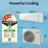 Samsung 1.5 Ton 3 Star Bespoke AI WindFree Inverter Smart Split AC (AR60H18D1PW)