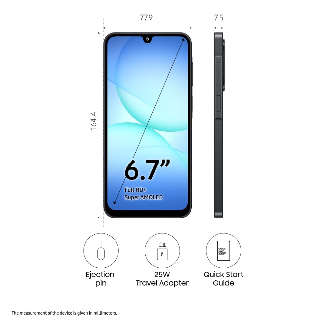 Samsung Galaxy A17 5G (8GB/128GB Storage)-Black