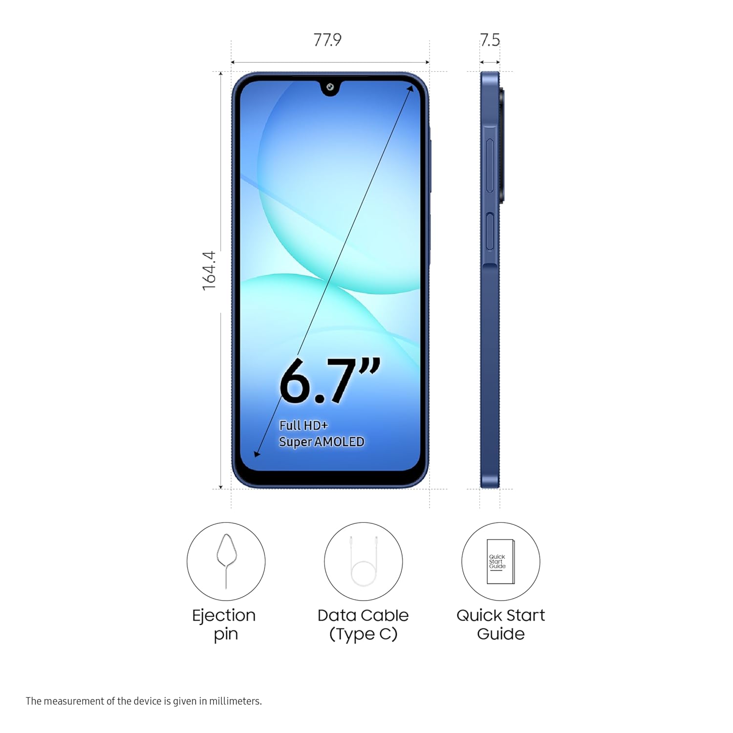 Samsung Galaxy A17 5G (8GB/128GB Storage)-Blue