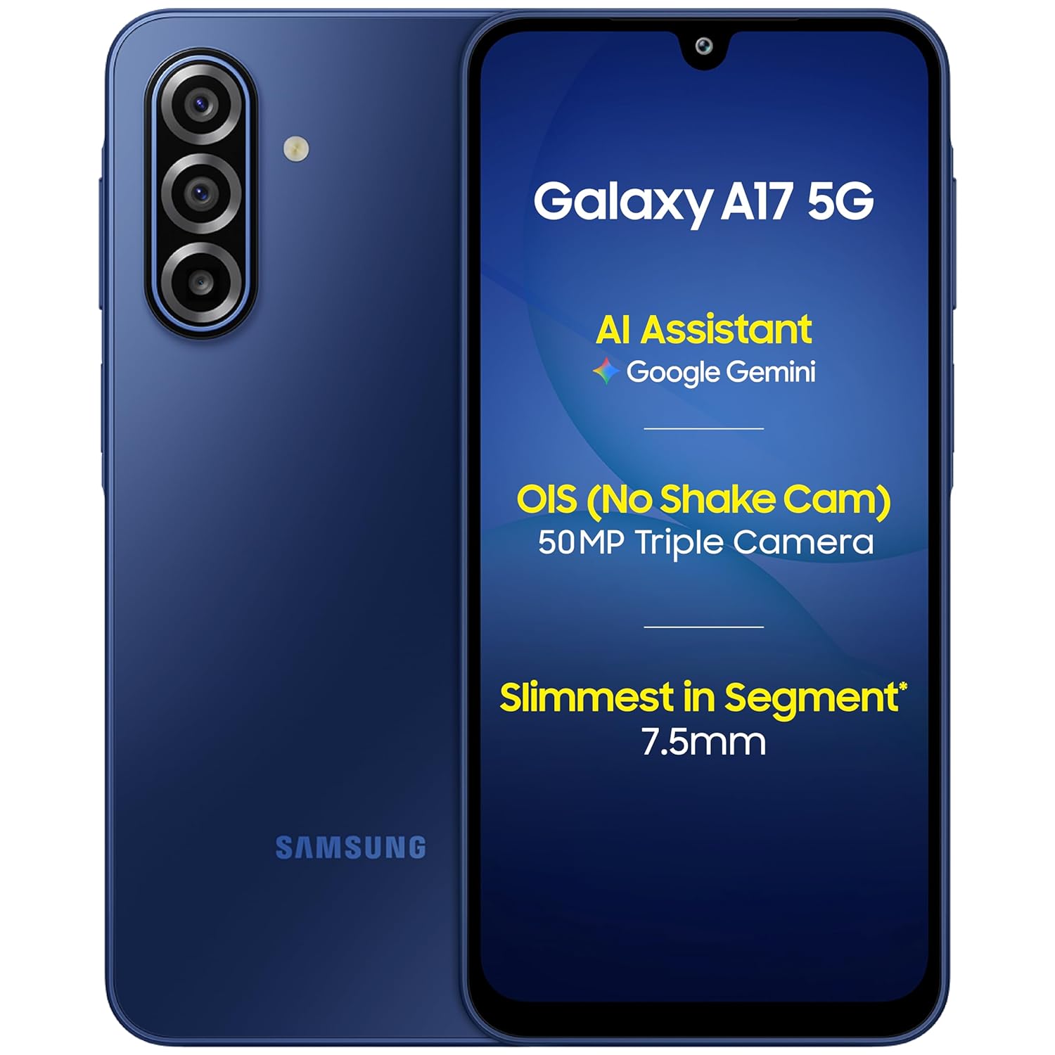 Samsung Galaxy A17 5G (6GB/128GB Storage)-Blue