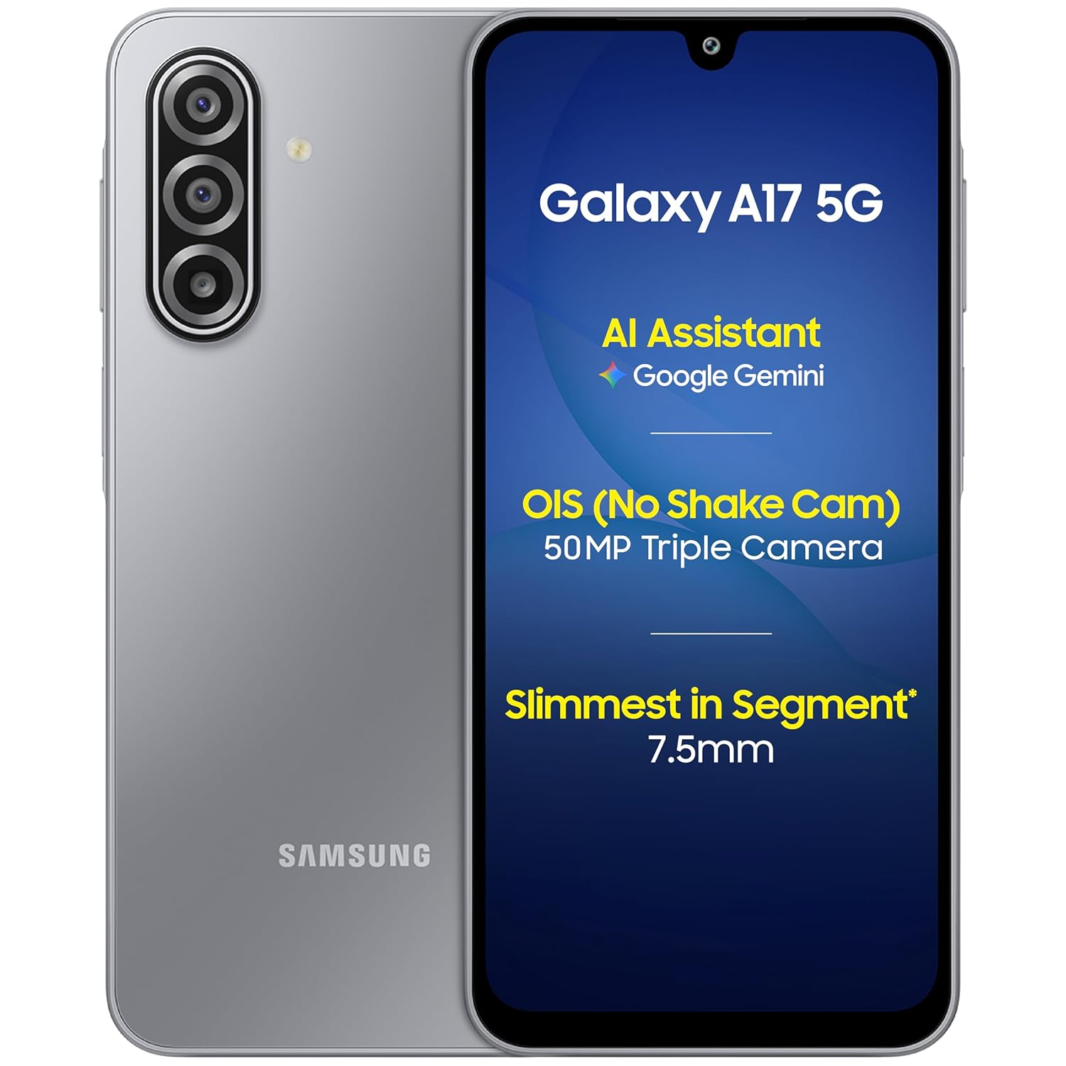Samsung Galaxy A17 5G (8GB/128GB Storage)-gray