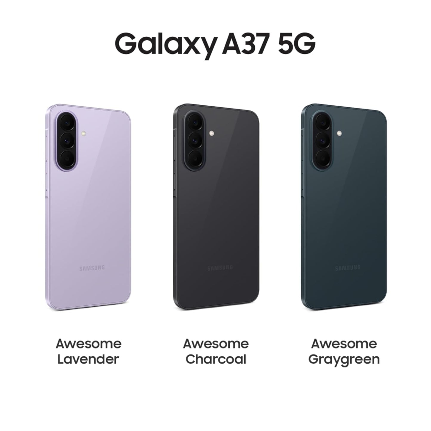 Samsung Galaxy A37 5G (8GB/256GB Storage)-Awesome Charcoal