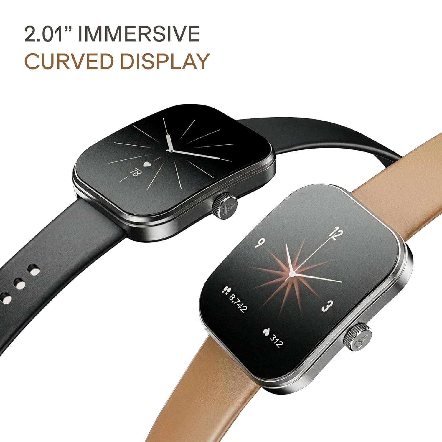 Boat Wave Sigma 3 Curv Smartwatch-(Timber Brown)