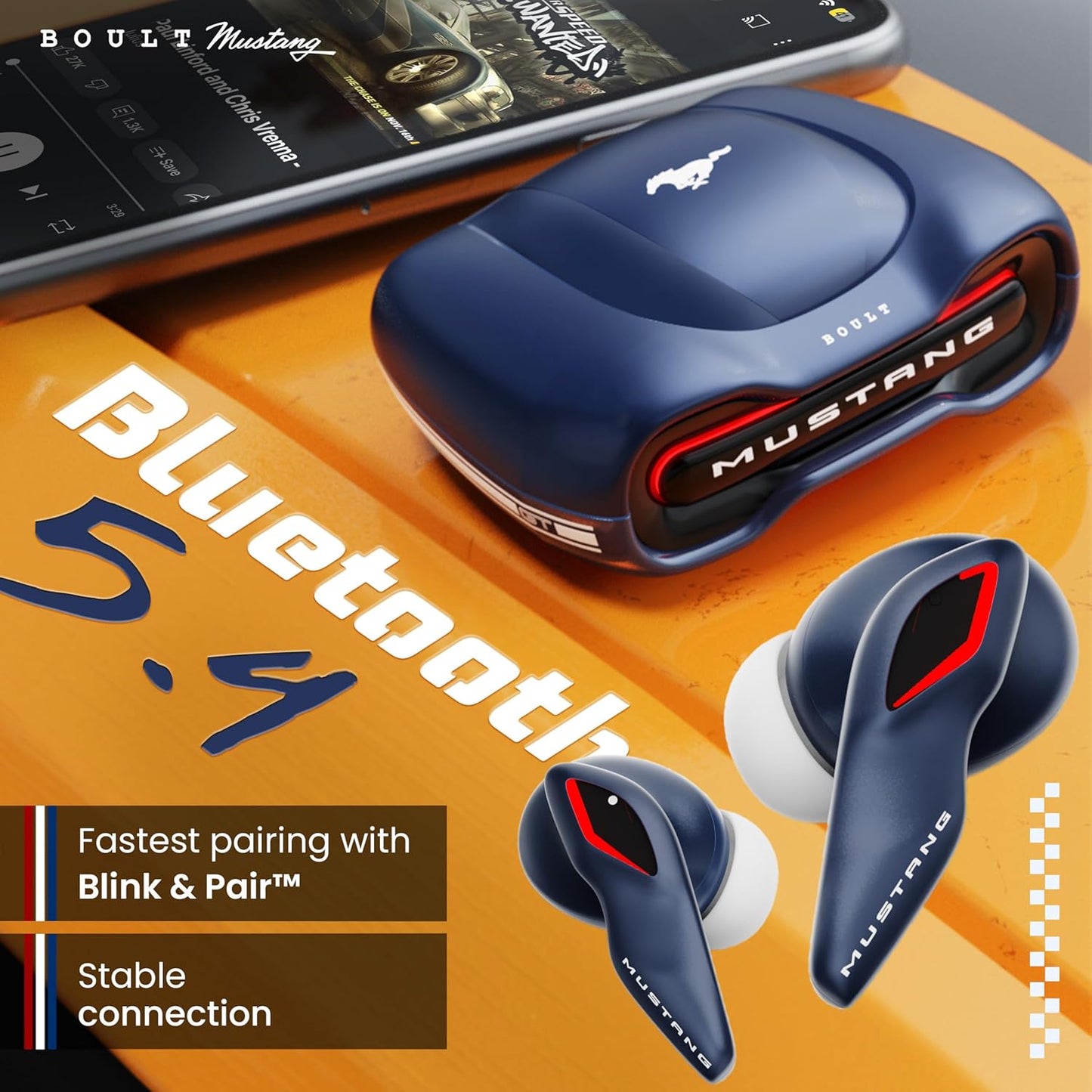 Boult x Mustang Torq Earbuds