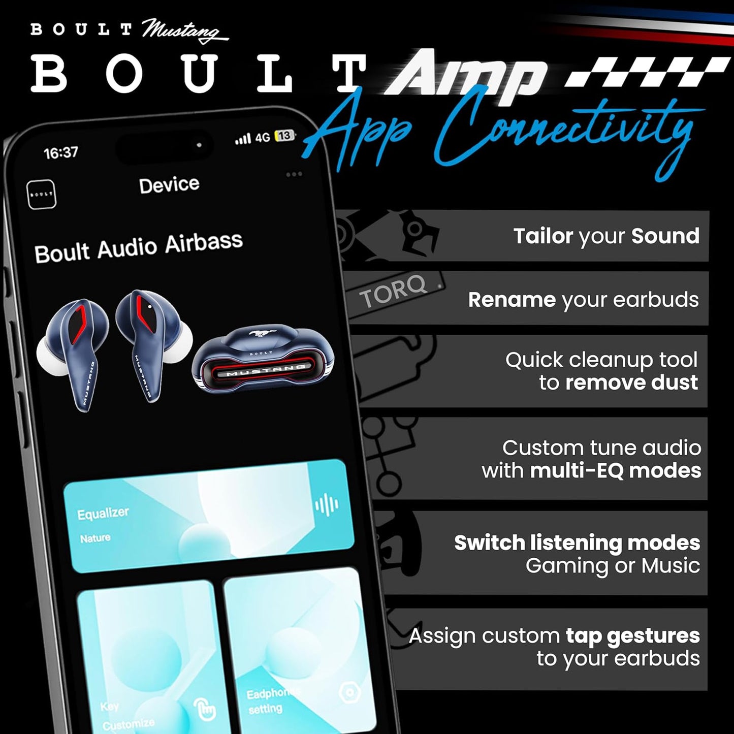 Boult x Mustang Torq Earbuds