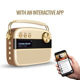 Saregama Carvaan Hindi Portable Music Player with 5000 Preloaded songs-Champagne Gold