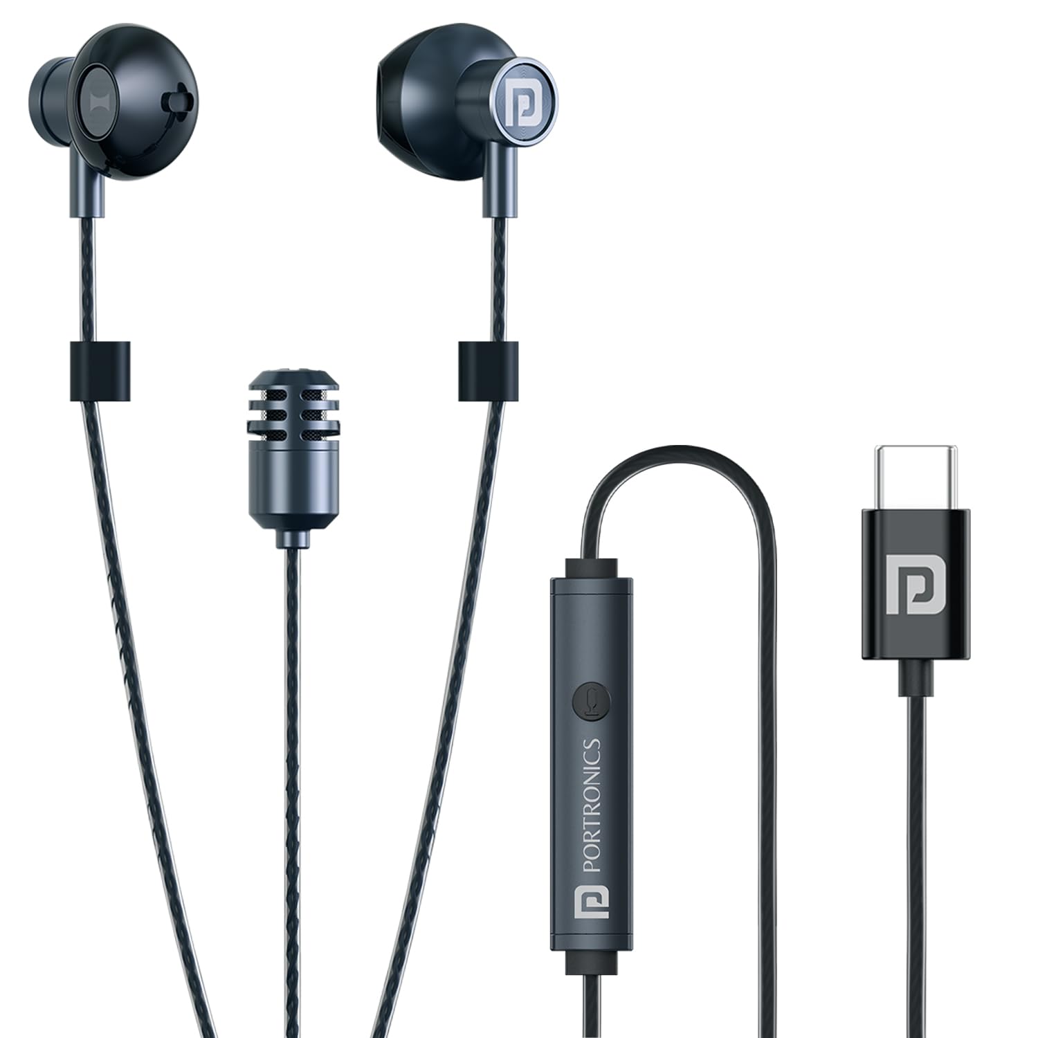 Portronics Conch One Type C Wired Earphone