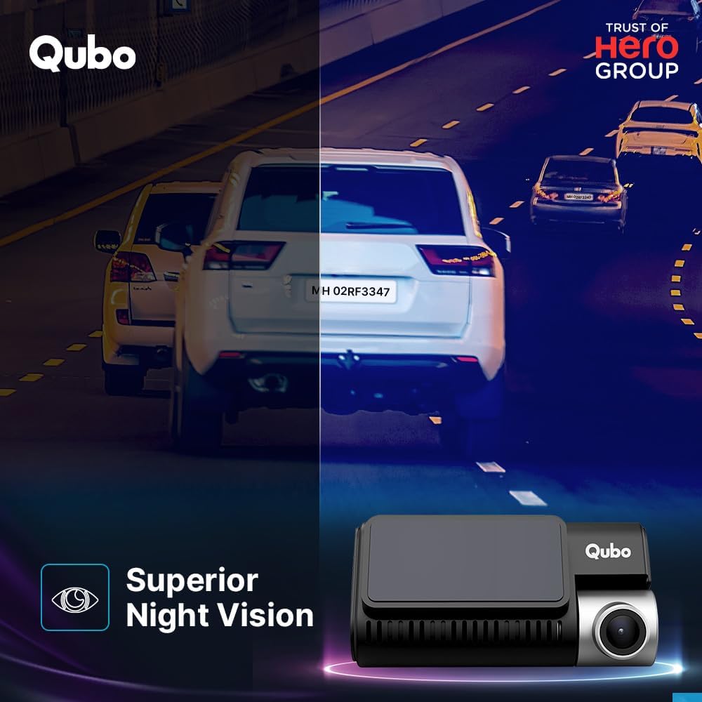 Qubo Car Dash Cam 3k (Front+Rear)
