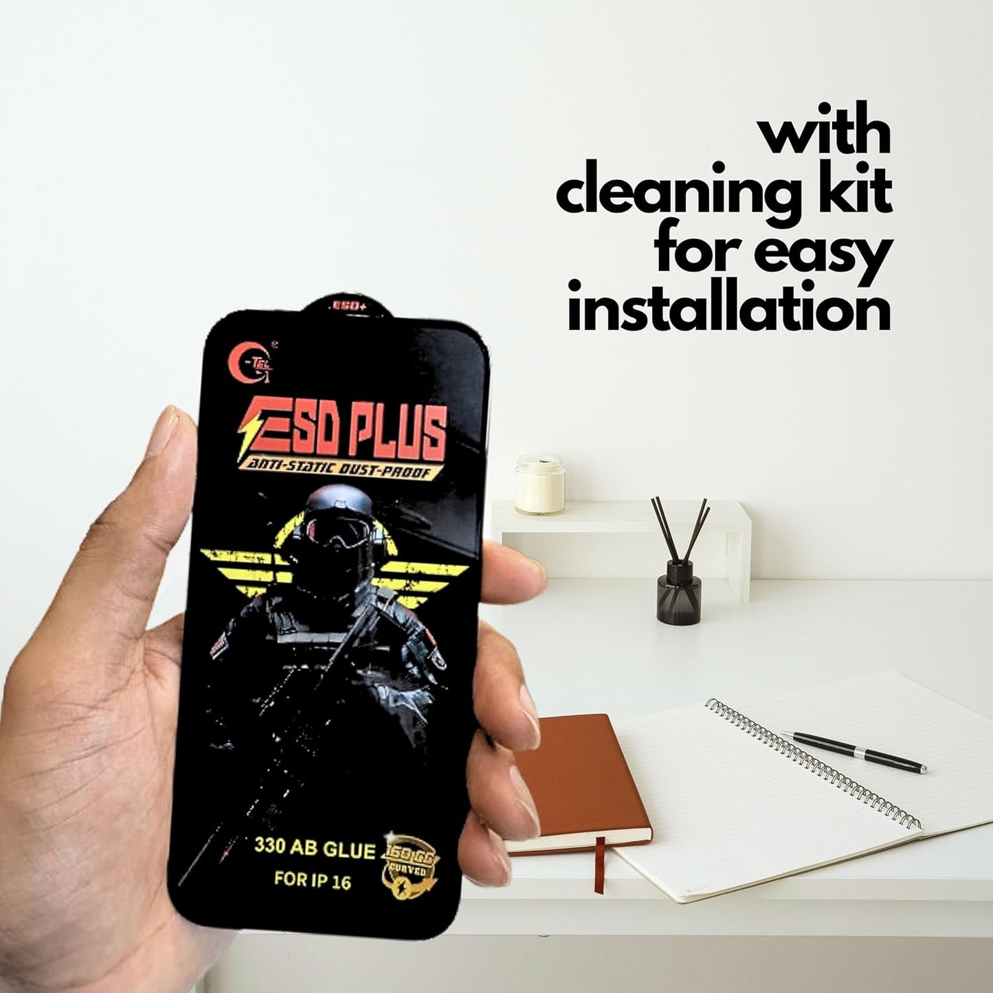 ESD Plus Anti-Static Tempered Glass for iPhone17 pro max