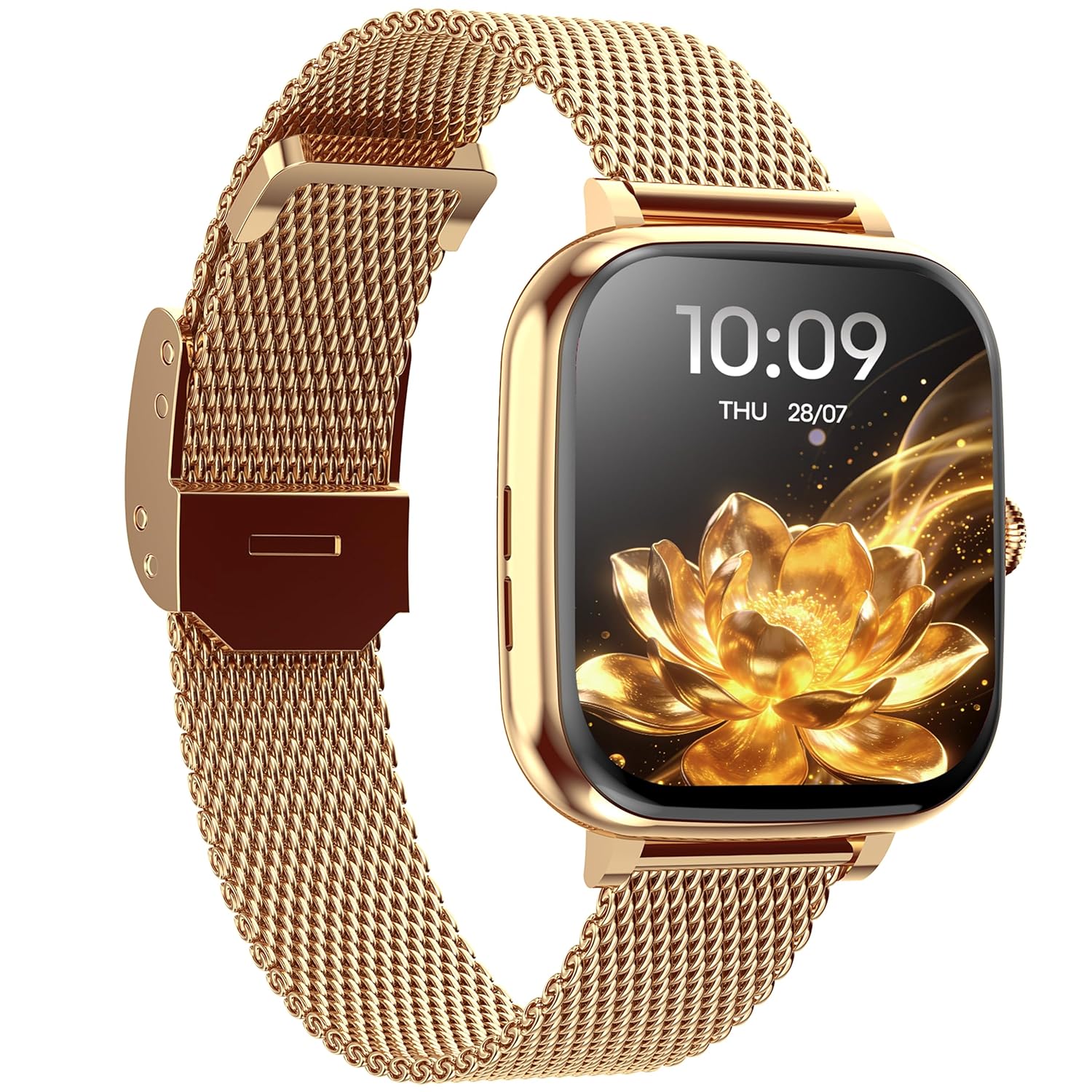 Fastrack Noir Rizz Smart Watch for Women -Rose Gold