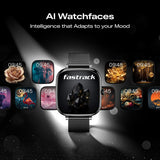 Fastrack Noir Rizz Smart Watch for Women -Rose Gold