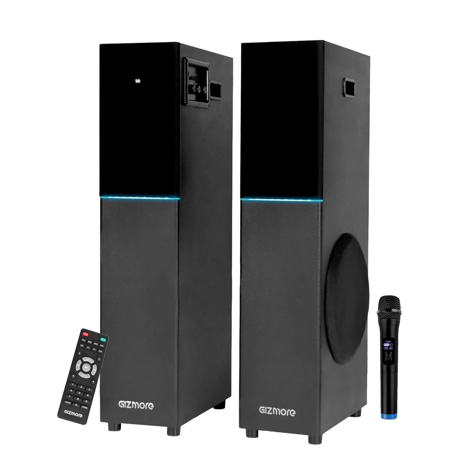 GIZMORE DT11500 120W Dual Tower Wooden Speaker
