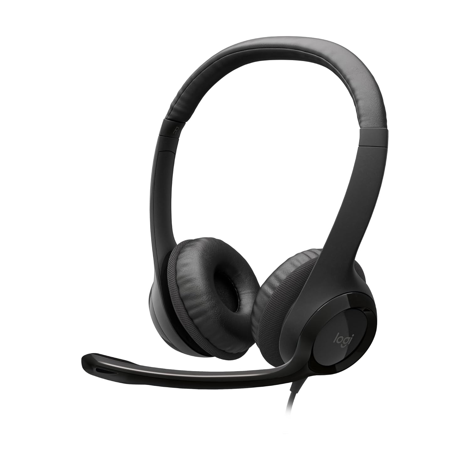 Logitech H390 Wired Headset for PC/Laptop, with Noise Cancelling Microphone, USB-A, In-Line Controls, Works with Chromebook