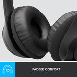 Logitech H390 Wired Headset for PC/Laptop, with Noise Cancelling Microphone, USB-A, In-Line Controls, Works with Chromebook