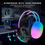 HAMMER Blaze Wired Over Ear Gaming Headphones (Black)