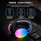 HAMMER Blaze Wired Over Ear Gaming Headset (cyan)